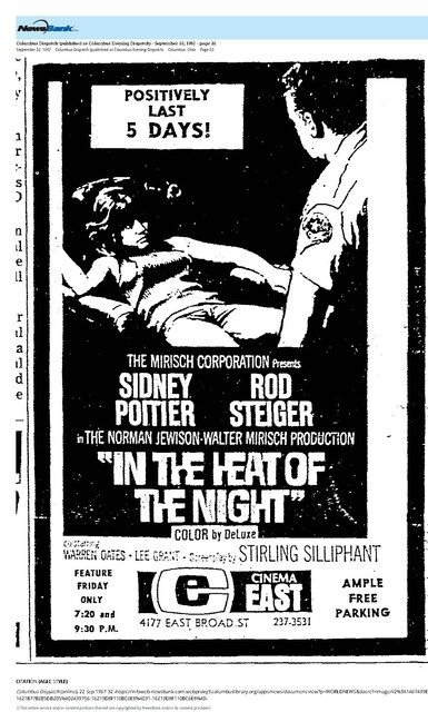 Five Week Run Engagement/Sidney Poitier--Number One Box Office Star (1968)