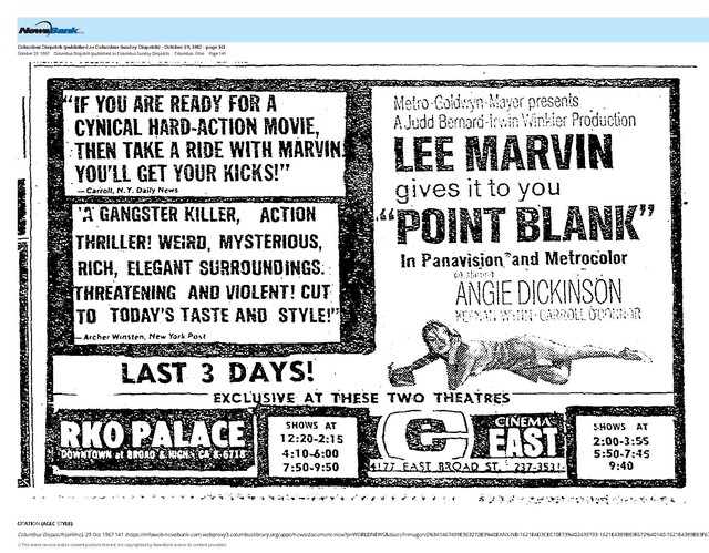 Lee Marvin--Number Two Box Office Star (1967)