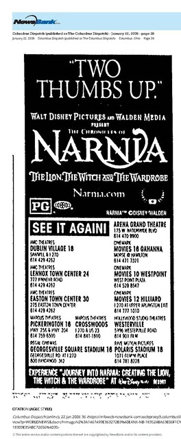 The Great Movie Franchises: The Chronicles of Narnia (2006)