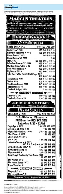 Movies Playing September 26, 2008