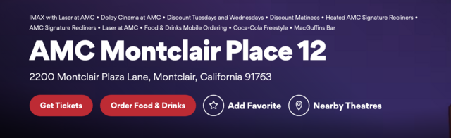 AMC Dine-In Montclair Place 12