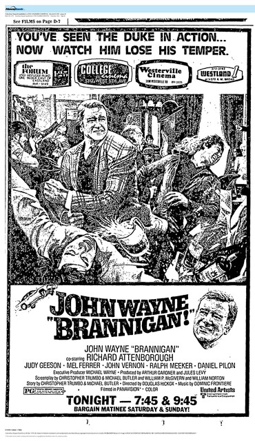 Blacklisted Writer's Son Co-Writes Screen play for John Wayne Movie (1975)