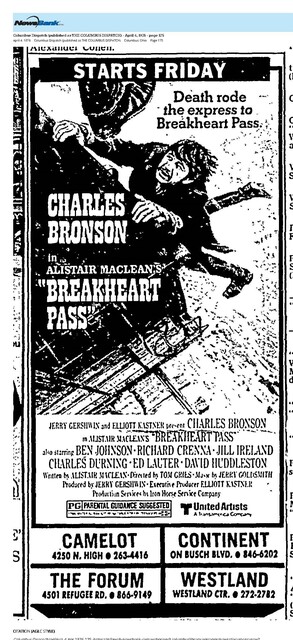 Charles Bronson--Number Ten Box Office Star (1976)/His Last Year on the List    