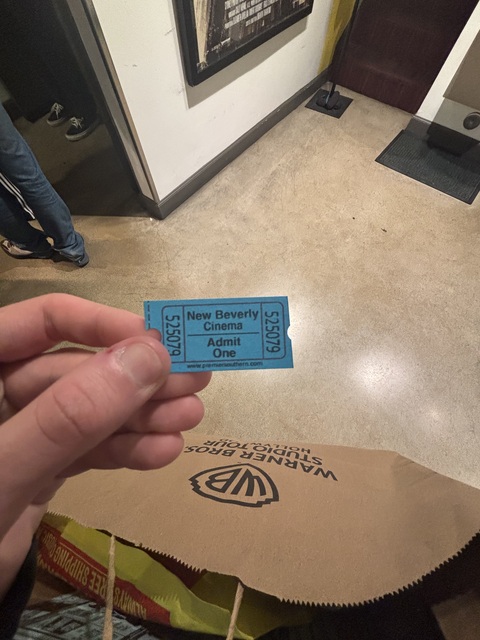 New Beverly Cinema Ticket Stub