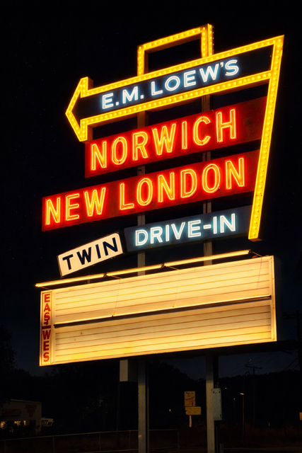 Marquee lit up