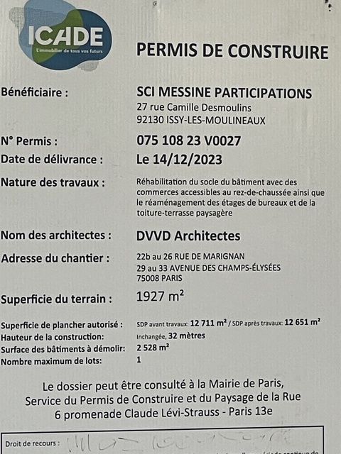permit on facade 4-28-26