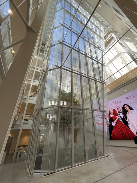 Atrium with elevator, access to cinemas 4-23-26