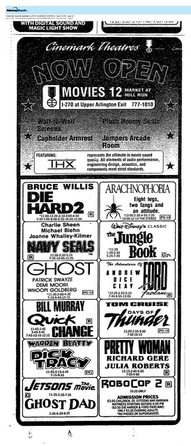 Cinemark Theatres Movies 12 Market at Mill Run NOW OPEN (1990)