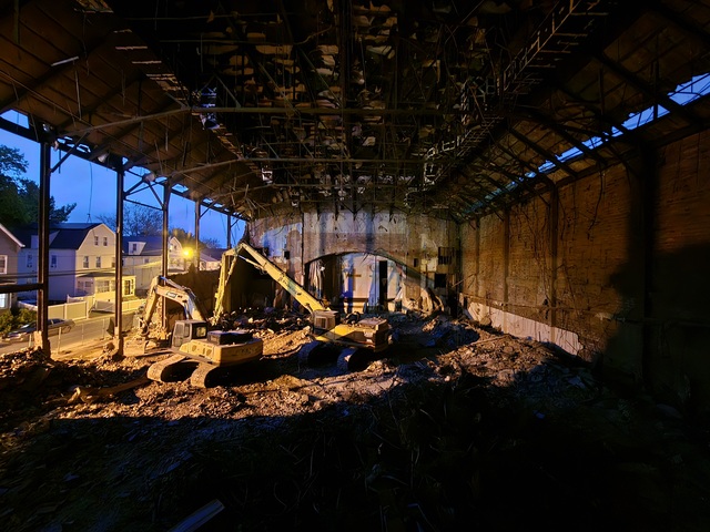 Destroyed auditorium 