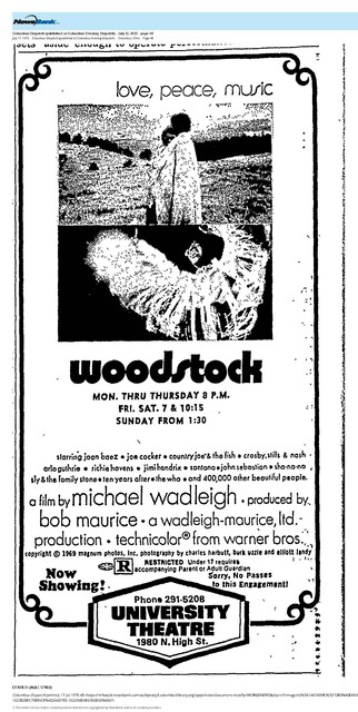 6 Week Run/ 70's Concert Movies (1970)