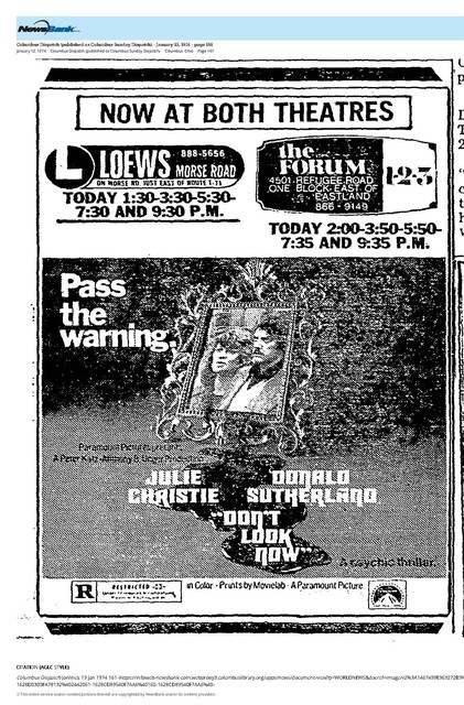 The Great Directors: Nicholas Roeg (1974)