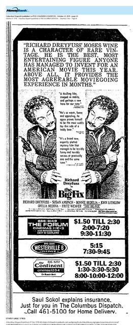 Richard Dreyfuss--Number Three Box Office Star (1978)His Only Year on the List
