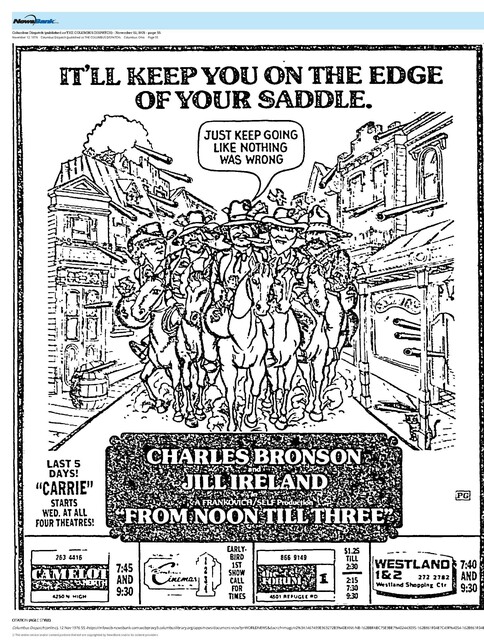 Charles Bronson--Number Ten Box Office Star (1976)/His Last Year on the List