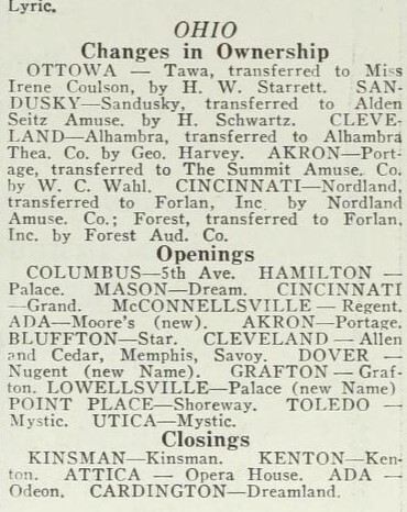 Opening in Columbus (1934)