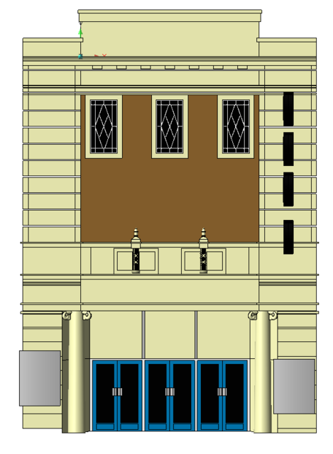 CAD model - Façade
