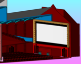 CAD model - Widescreen proscenium