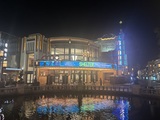 AMC The Grove 14 Building Night