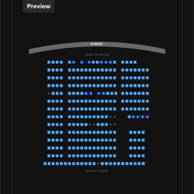 Regal Cinemas Sawgrass 23- Auditorium 15 Layout (pre-renovation)