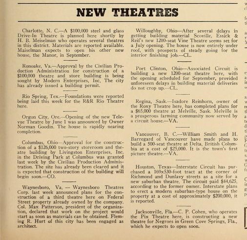 New Theatres (1946)