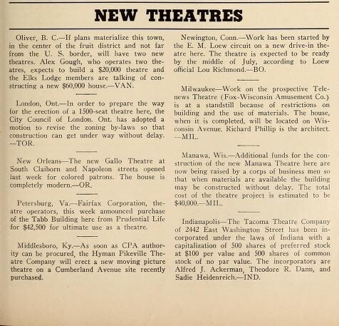 New Theatres (1946)