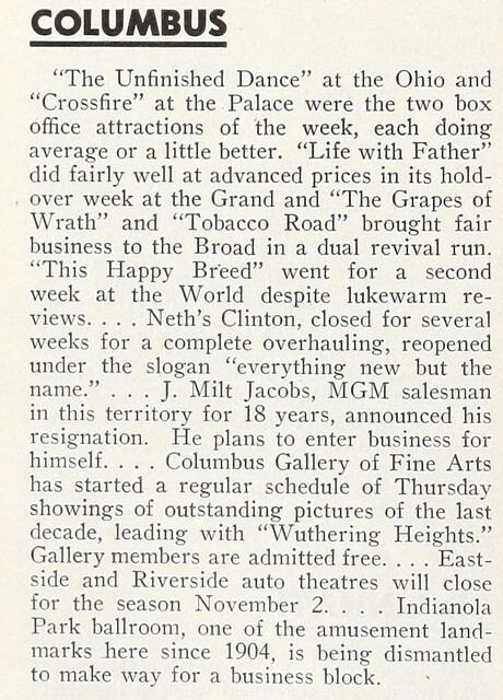 October 1947 News