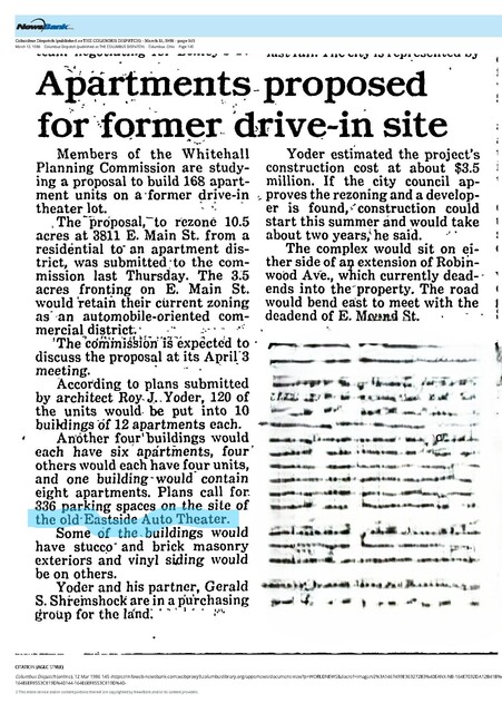 Proposed New Use (1986)