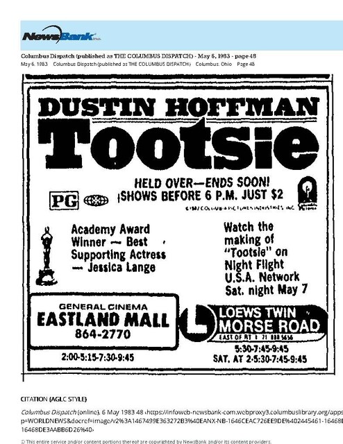 Dustin Hoffman--Number Six Box Office Star (1983)