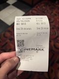 Cinemark Somerdale 16 and XD Ticket Stub 