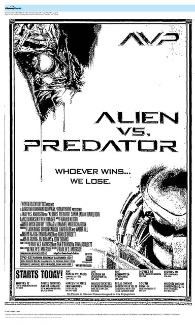 Two Great Movie Franchises in One Movie (2004): Alien and Predator