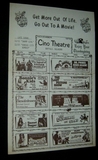 Cino Theater Nov 1972 Show Calendar 
