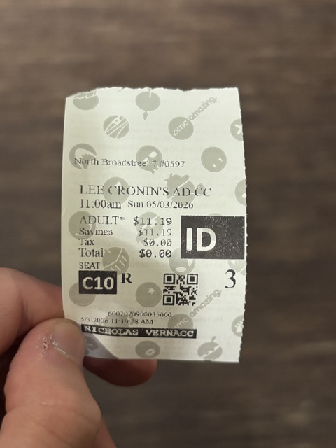 AMC Broadstreet 7 Ticket Stub