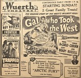 Saturday, February 11, 1950 print ad courtesy Dennis Norton.