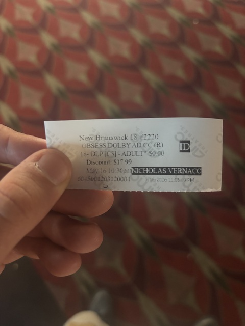 AMC New Brunswick 18 Ticket Stub