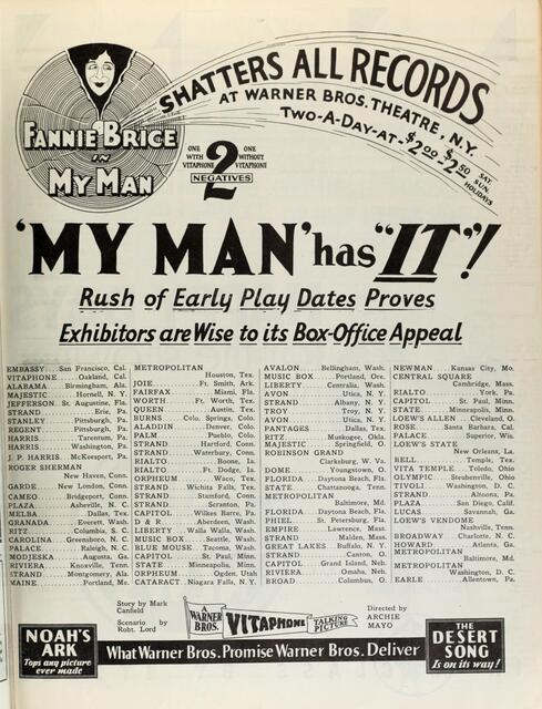 Trade Ad (1929)