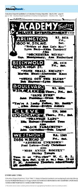 Academy Theatres Circuit (1944)