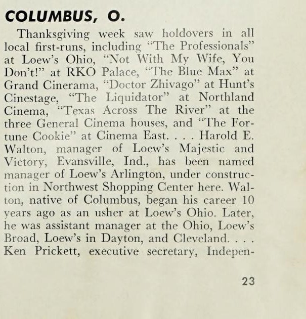 November 1966 News 