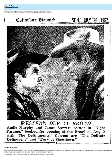 James Stewart--Number Eight Box Office Star (1957)