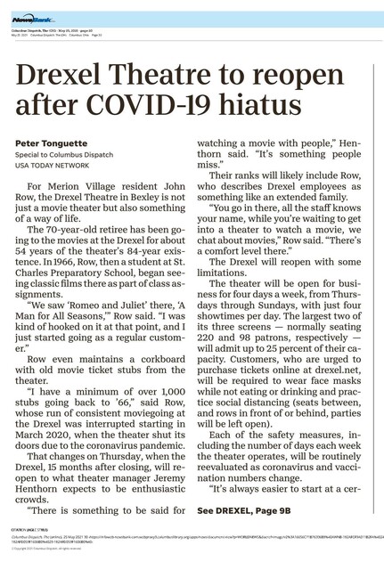 The Covid-19 Years (2021)--Part I