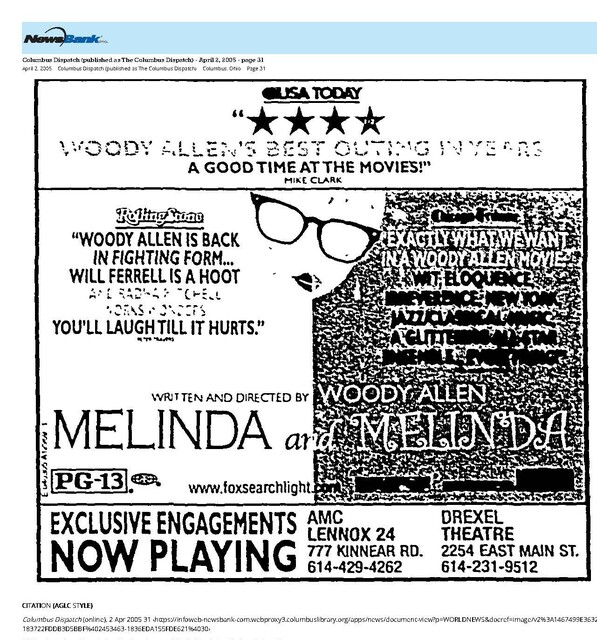 The Great Directors: Woody Allen (2005) / Three Weeks Run