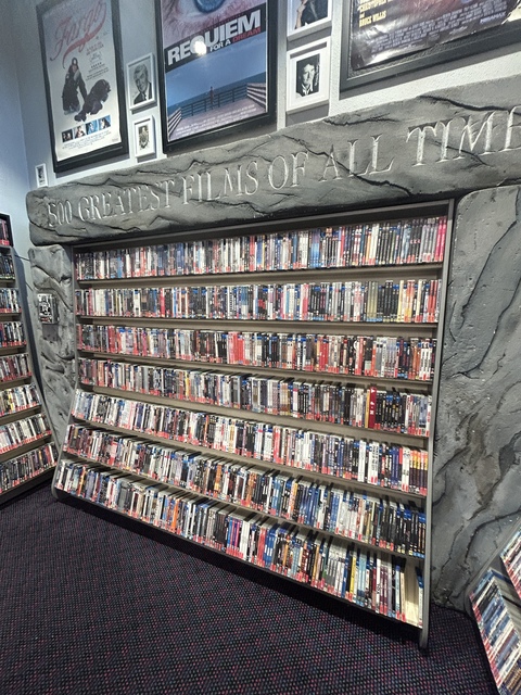 Interior, part of the dvd rental shop