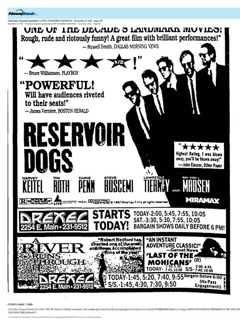The Great Directors: Quentin Tarantino: (1992)