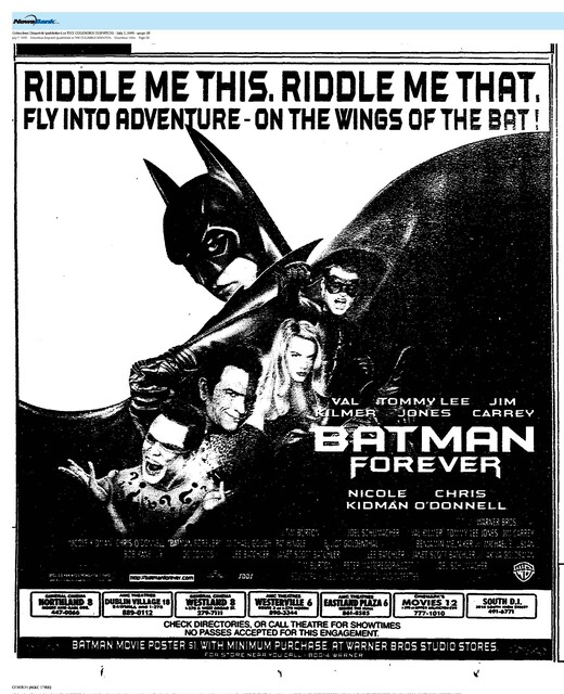 Jim Carrey--Number Two Box Office Star (1995)/The Great Movie Franchises: Batman