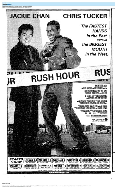 The Great Movie Franchises: Rush Hour (1998)/9 Weeks and 5 Days Run