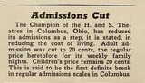 Admissions Cut (1948)