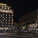 Night View of Theatre  with Hotel 