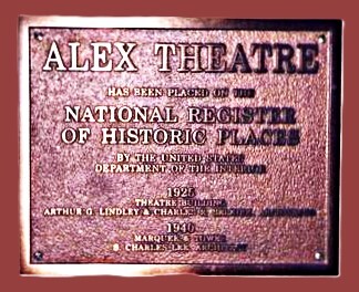 Alex Theatre 216 N. Brand Boulevard, Glendale, CA