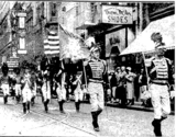 <p>May 12, 1933. Providence Journal. Parade on Westminster Street. Victory Theatre vertical marquee visible.</p>
              