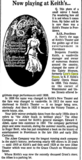 <p>Now playing at Keith&rsquo;s. Retro look in Providence Evening Bulletin March 31, 1976.</p>
              