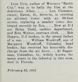 February 1955 News