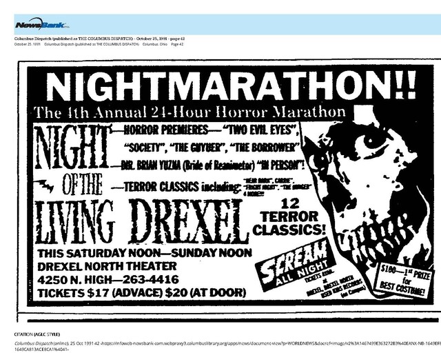 Annual 24-Hour Horror Marathon (1991)